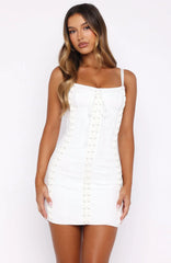 Chic Mornings Mini Dress Off White