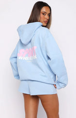 Club 14 Peyton Oversized Hoodie Blue