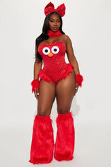Friendly Street Creature 5 Piece Costume Set - Red