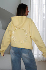 Stay Lifted Oversized Hoodie Lemon