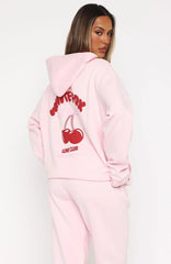 Love Me Tender Oversized Hoodie Pink