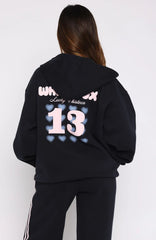 Lucky Thirteen Charise Zip Front Hoodie Navy