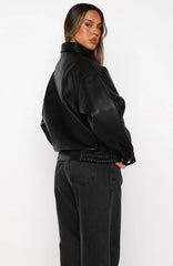 Retrograde PU Jacket Black