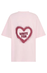 11th Street City Girl At Heart Oversized Tee Strawberry Whip