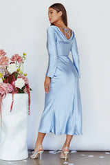 Loveland Cowl Back Midi Dress Ice