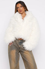 Weekend Away Fur Jacket Cream