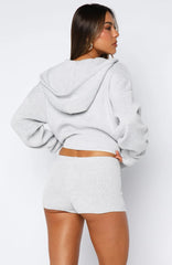 Floating By Knit Shorts Grey Marle