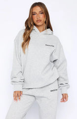 Core Classic Oversized Hoodie Dark Grey Marle