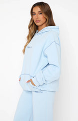 Instant Attraction Oversized Hoodie Baby Blue