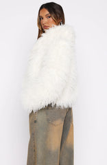 Weekend Away Fur Jacket Cream