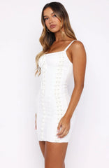 Chic Mornings Mini Dress Off White