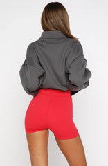 Caught Up With You Bike Shorts Red