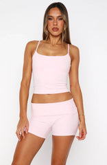Redemption Foldover Shorts Ballet Pink