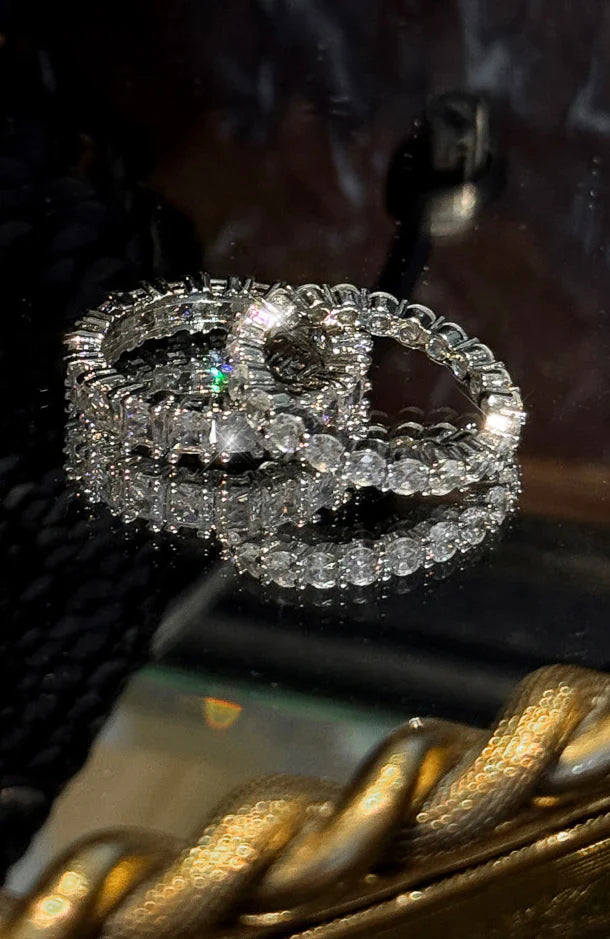 Mazie Ring Set Silver