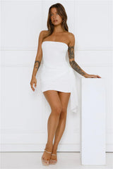 Island Horizon Strapless Mini Dress White