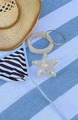 Justin Hair Clip White