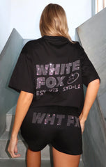 Always Shining Oversized Tee Black