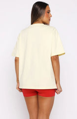 Club 14 Izzy Oversized Tee Lemon