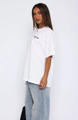 Offstage Back Graphic Oversized Tee White