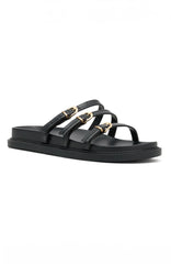 Ariela Sandals Black Croc