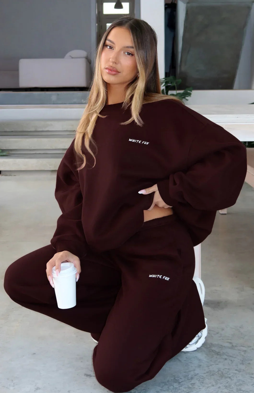 Test Drive Oversized Sweater Chocolate