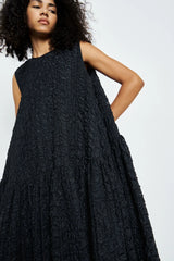 Anna Karin | Dress Check Seersucker Black