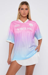 Staying With You Oversized Jersey Pink/Blue
