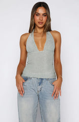 Midnight Memories Halter Top Mint