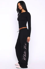 Luxurious Girl Track Pants Black