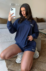 Can't Miss It Long Sleeve Tee Navy