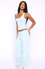 Don't Need Anyone Track Pants Baby Blue