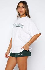 No Hesitation Oversized Tee Grey Marle