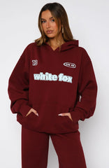 Ready To Go Oversized Hoodie Burgundy