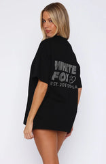 Always Shining Oversized Tee Black
