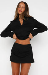 You Give Me Something Mini Skort Black