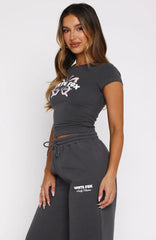 Lucky Thirteen Audrina Baby Tee Volcanic