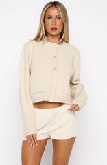Layer Of Love Knit Cardigan Oat