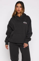 Lucky Thirteen Cheyenne Oversized Hoodie Charcoal