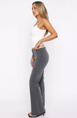 Getting You Close Pants Dark Grey Pinstripe