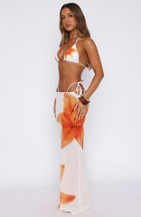 Luminous Maxi Skirt Marigold Twist