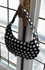 Aydin Shoulder Bag Black Polka Dot