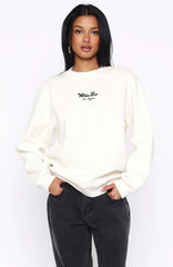 Through Thick And Thin Oversized Sweater Cream