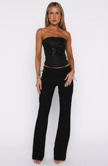 Hello Lover Pants Black