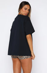 11th Street Concrete Jungle Oversized Tee Blueberry Twist