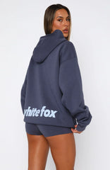 From The Archives Charli Zip Front Hoodie Navy