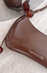 Lotus Shoulder Bag Chocolate PU