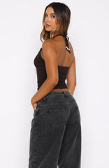 She's Got You Halter Top Chocolate