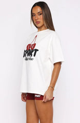 Club 14 Peyton Oversized Tee White