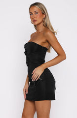 Rendezvous Strapless Mini Dress Black