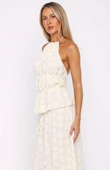 Slay Today Halter Top Cream